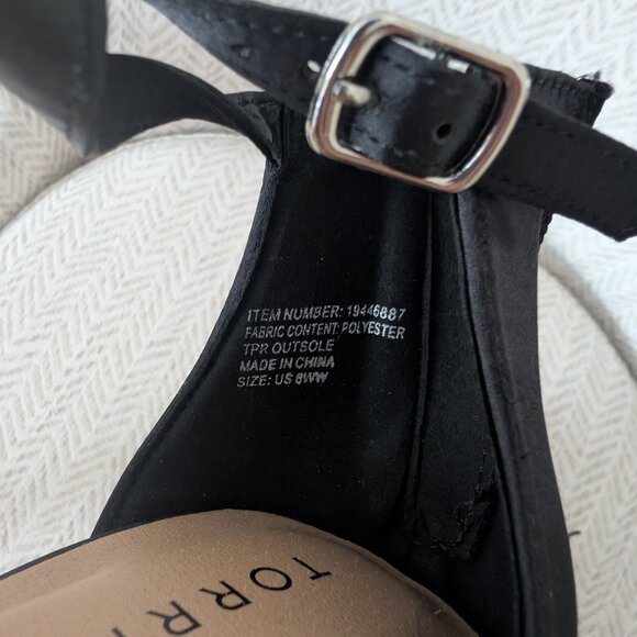 Torrid Black Strappy Block Heels - Picture 4 of 4